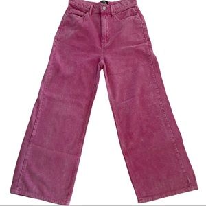 urban outfitters pink high waisted corduroy pants